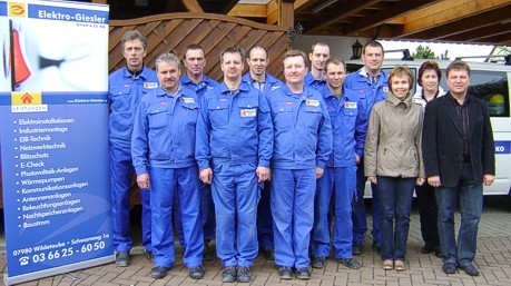 Team von Elektro Giesler Wildetaube